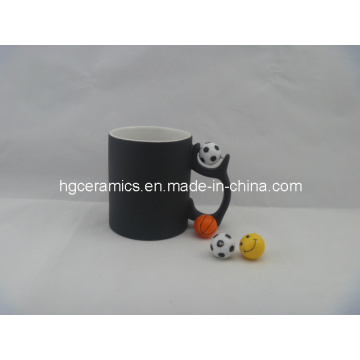 11oz Football Handle Magic Mug, Color Change Mug